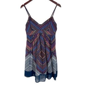 American Eagle Outfitters Geometric Patterned Summer Dress Size 6